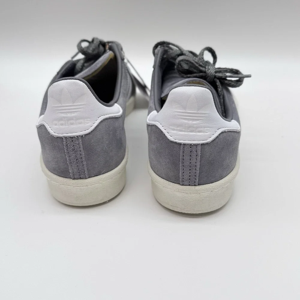 Size 8M- Adidas Originals Campus 80s Sneakers, Off White/Gray Mens Shoes